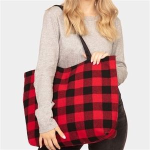 Buffalo Plaid Tote Bag